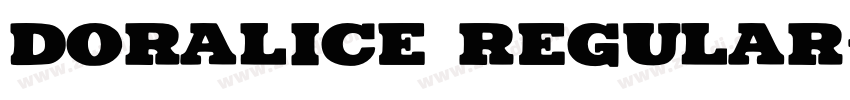 Doralice Regular字体转换